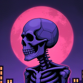 Purple Skeleton Dreams