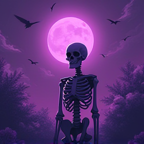 Purple Skeleton Dreams