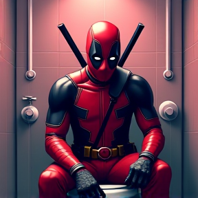 Deadpool und Seine Toilette