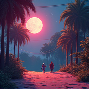 Moonlit Stroll