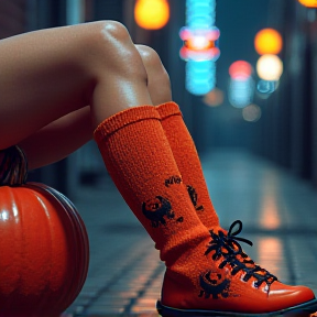 Pumpkin Socks Delight