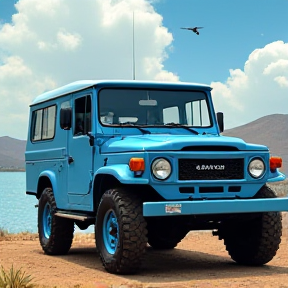 Blue Land Cruiser