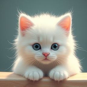 White Kitten Puh