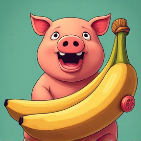 Pig pig banana 