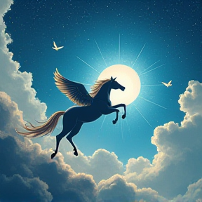 The dream of the flying horse