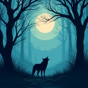 Wolf in the Woods