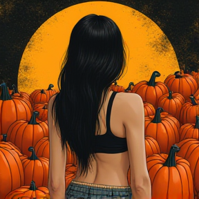 Pumpkin Padded Girl