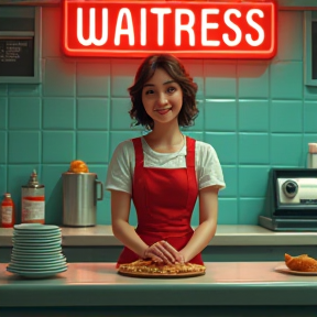 The waitress