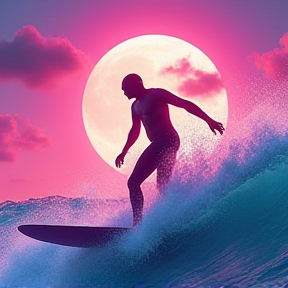 The Vaporwave Surfer