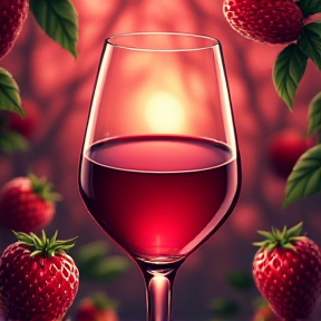 Strawberry wine