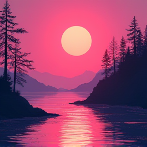 Pink sunrise