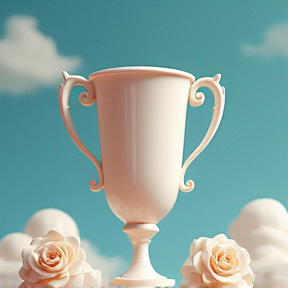 porcelain trophy