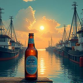 Einlaufbier im Hafen