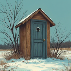 Frozen Morning Outhouse Blues