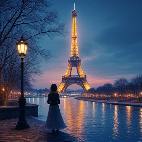 Moonlit Memories in Paris