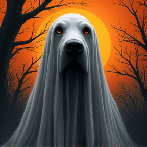 Ghost Dog Halloween