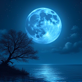 Evening of the Blue Moon