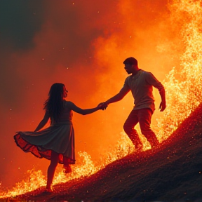 dancing in the fire