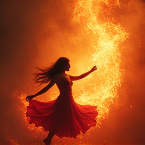 dancing in the fire