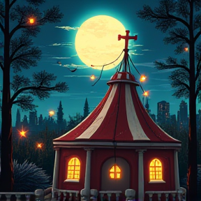 Spooky circus night