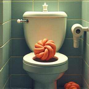 Twist Over Toilet