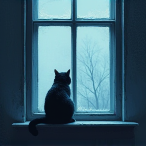 Stark the Window Cat