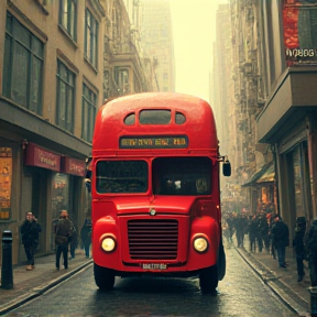 the big red bus