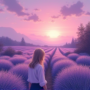 Blonde Dreams in Lavender