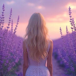 Blonde Dreams in Lavender