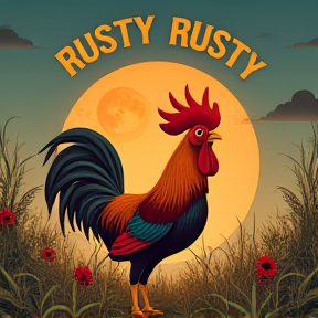 Rusty and the roosters