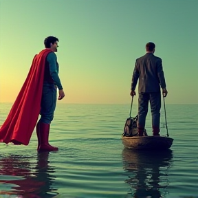 Superman vs Fisherman