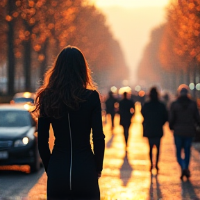 Walking Down the Champs-Élysées