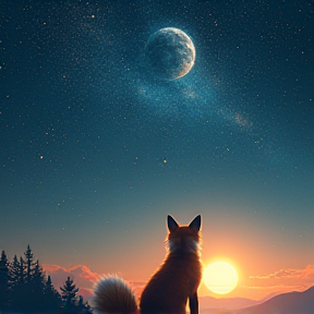 Little Fox in Space