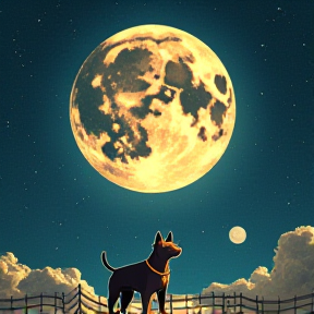 Doggy dog dog go to the moon