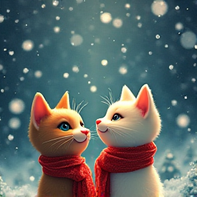 Snowy Meow-Christmas Delight