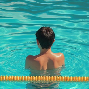 Billie in the Pool