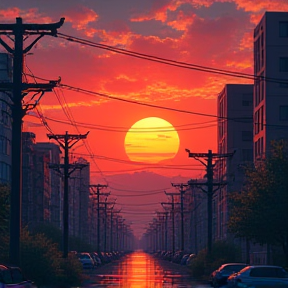 sunrise in Tokio 