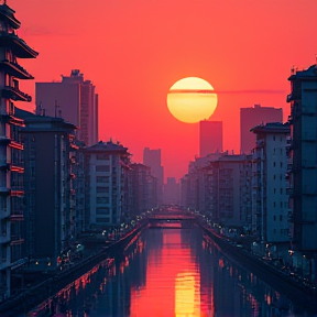 sunrise in Tokio 