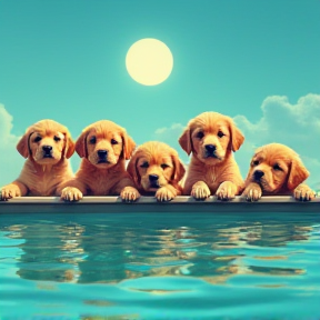 Puppy Pool Party