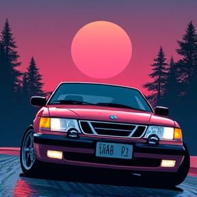 Дід на Saab 9-3