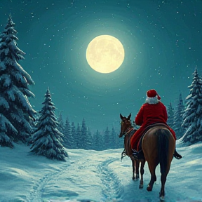 Riding with Santa