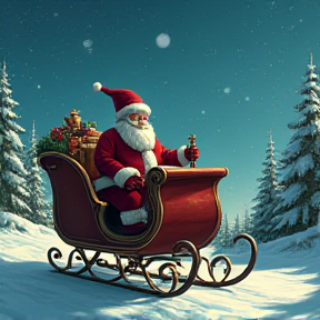 Riding with Santa