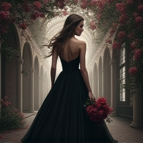 Black wedding dress 