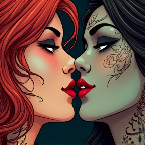 A Tattooed Kiss