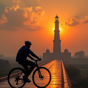 Cycling Around Qutub