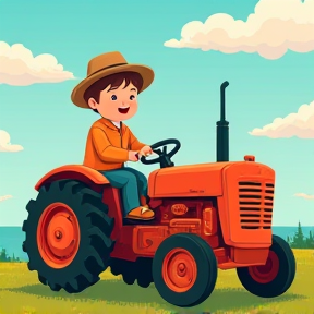 Liam and Jax's Tractor Day