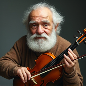 Violin Grandpa from tyrol