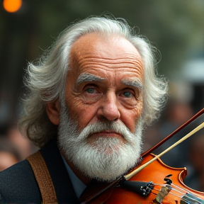 Violin Grandpa from tyrol