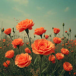 Carnations and carrots