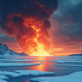 Fire on ice